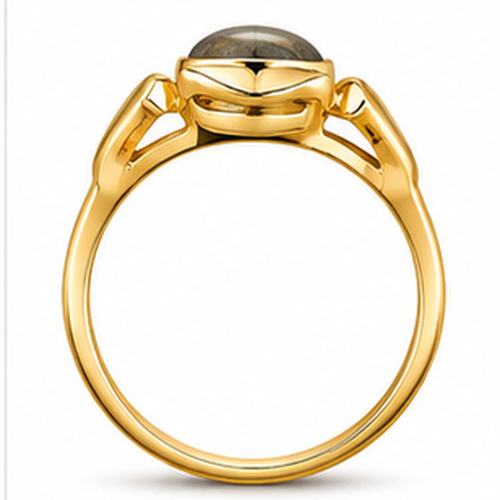 Gold Sculpted Ring - Image 5