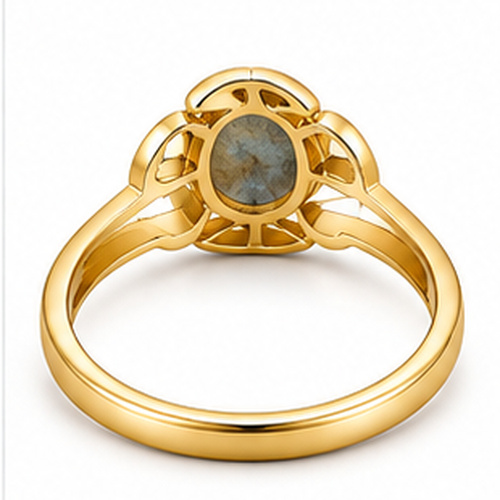 Gold Sculpted Ring - Image 7