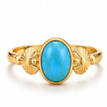 Gold Colored stone Ring