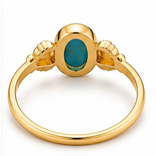 Gold Colored stone Ring - Image 3