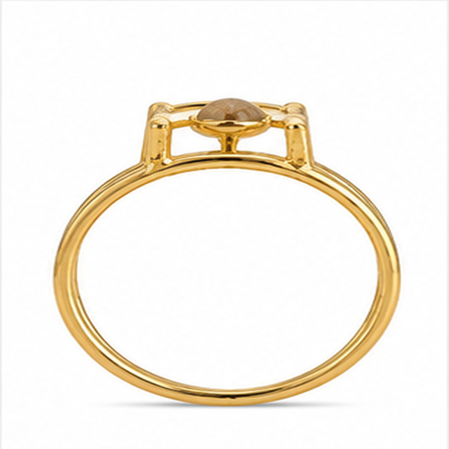 Gold Sculpted Ring - Image 5