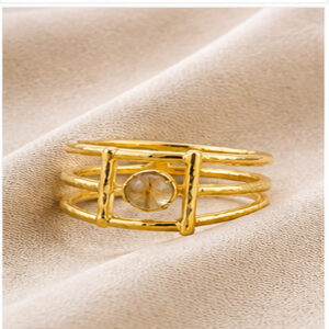 Gold Sculpted Ring