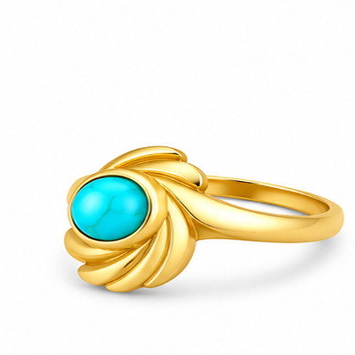 Gold Colored stone Ring - Image 2