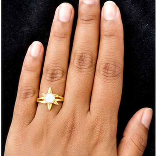 Gold Decorative fashion design Ring - Image 2
