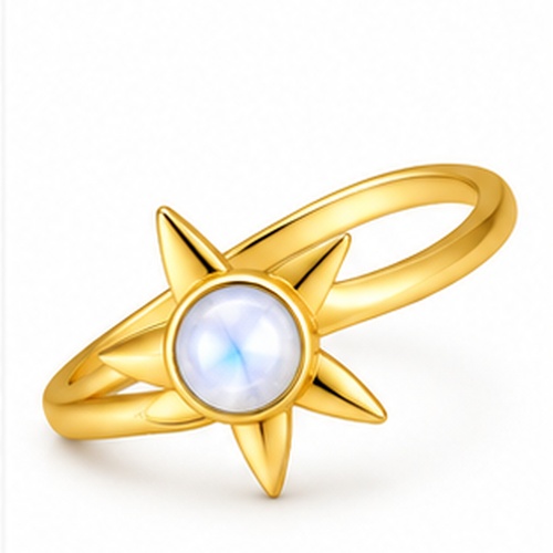 Gold Decorative fashion design Ring - Image 5
