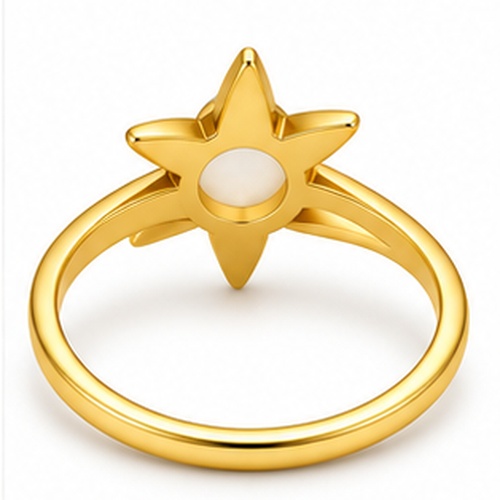 Gold Decorative fashion design Ring - Image 6