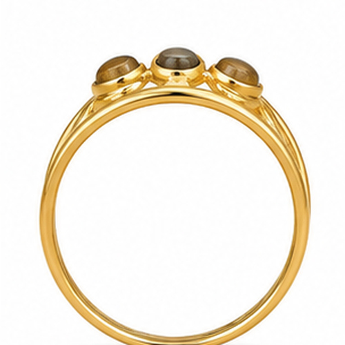 Gold Sculpted Ring - Image 3