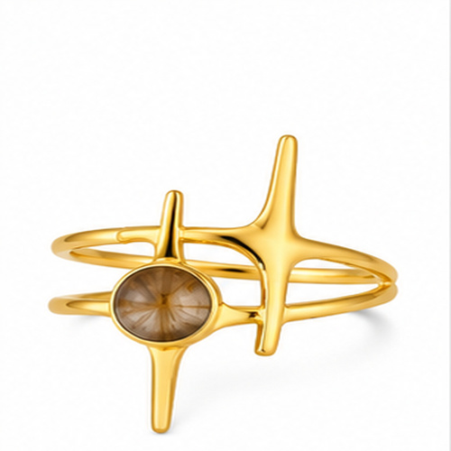 Gold Sculpted Ring
