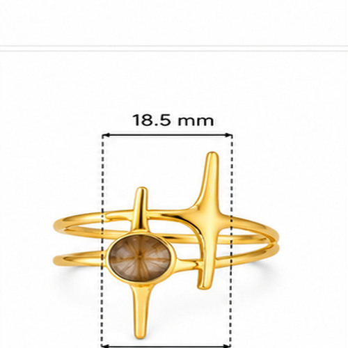 Gold Sculpted Ring - Image 5