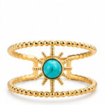 Gold Colored stone Ring