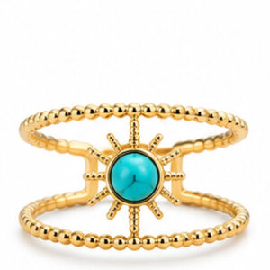 Gold Colored stone Ring