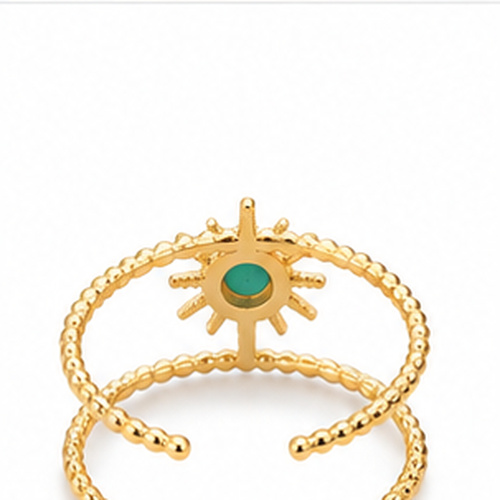 Gold Colored stone Ring - Image 6