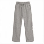 Men's Grey Melange Regular Basic Track Pant