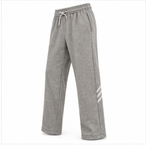Men's Grey Melange Regular Basic Track Pant - Image 3