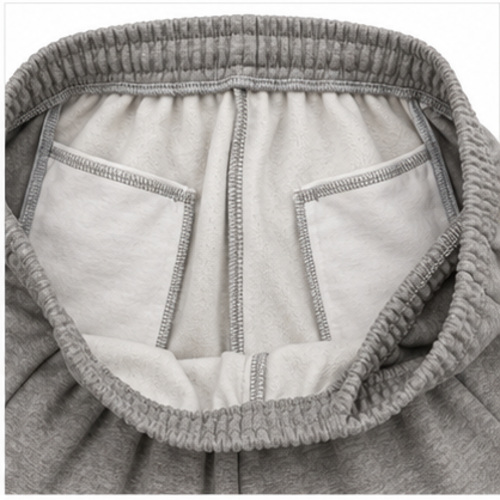 Men's Grey Melange Regular Basic Track Pant - Image 5