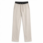 Men's Off White Relaxed Wide leg Wide-Leg Track Pant