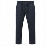 Men's Black Slim Regular Casual Trouser-Style Track Pant