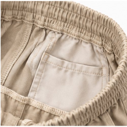Men's Beige Relaxed Cargo Track Pant - Image 6