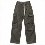 Men's Charcoal Grey Relaxed Cargo Track Pant
