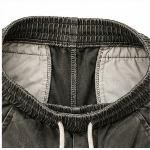 Men's Charcoal Grey Relaxed Cargo Track Pant - Image 6