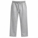 Men's Grey Melange Regular Basic Track Pant