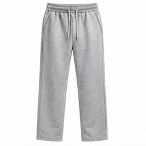 Men's Grey Melange Regular Basic Track Pant