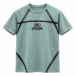 Men's Sage Green Round Neck Short Sleeve Minimal typography T-Shirt