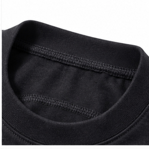 Men's Black Round Neck Short Sleeve Small chest logo-style graphic T-Shirt - Image 6