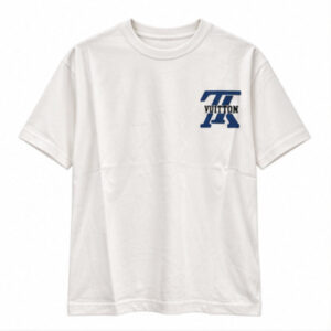 Men's White Round Neck Short Sleeve Small chest graphic T-Shirt