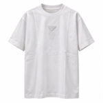 Men's White Round Neck Short Sleeve Minimal T-Shirt