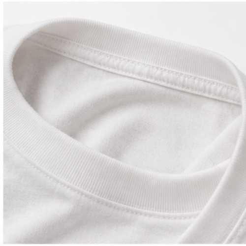 Men's White Round Neck Short Sleeve Script typography T-Shirt - Image 5