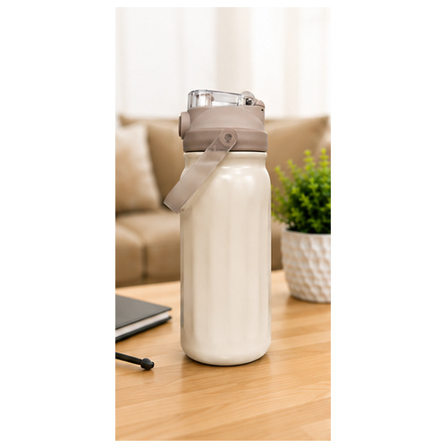 Beige Carry-Loop Travel Tumbler - Image 2