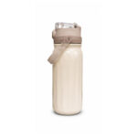Beige Carry-Loop Travel Tumbler