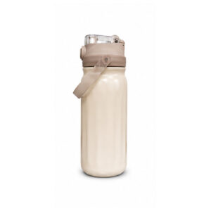 Beige Carry-Loop Travel Tumbler