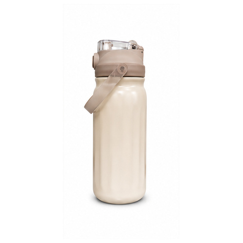 Beige Carry-Loop Travel Tumbler