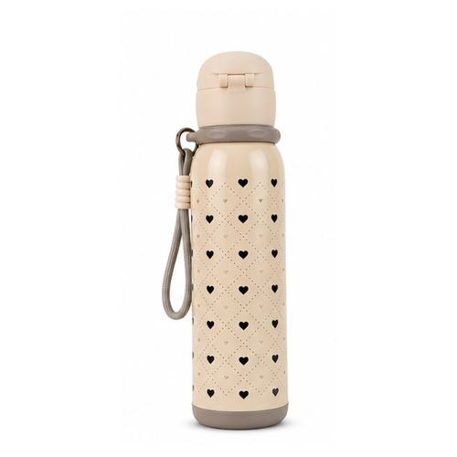 Beige Perforated Grip Sports Bottle - Image 2