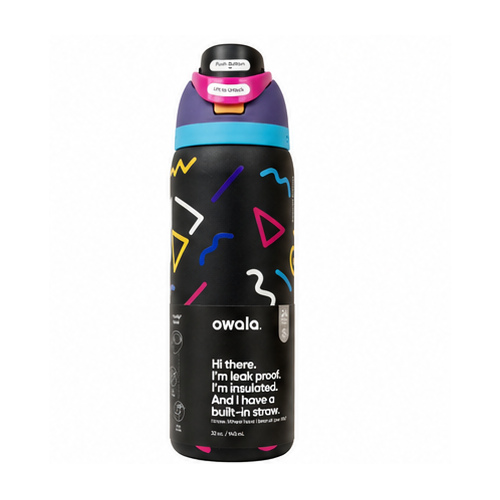 Black Neon Graphic Bottle