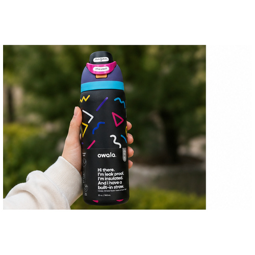 Black Neon Graphic Bottle - Image 4