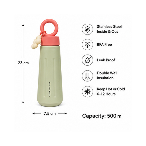 Sage Green Red Carry-Loop Bottle - Image 6