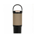 Beige Black Two-Tone Handle Tumbler