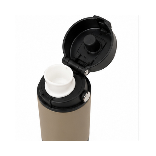 Beige Black Two-Tone Handle Tumbler - Image 4