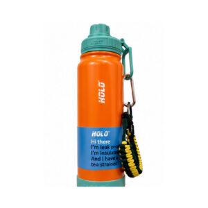 Orange Aqua Rope-Handle Sports Bottle