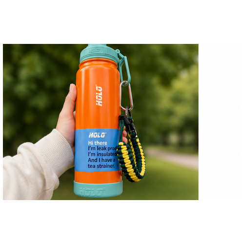 Orange Aqua Rope-Handle Sports Bottle - Image 8