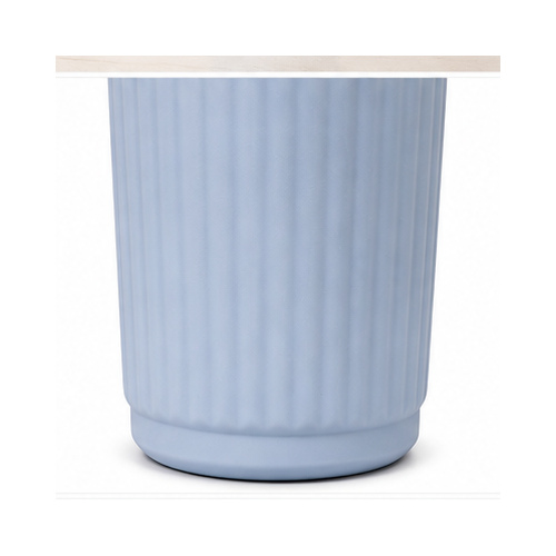 Blue Ribbed Coffee Tumbler - Image 5