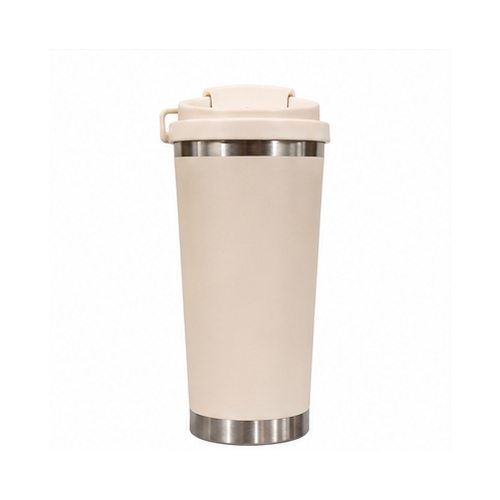 Cream Metallic-Rim Travel Tumbler - Image 3
