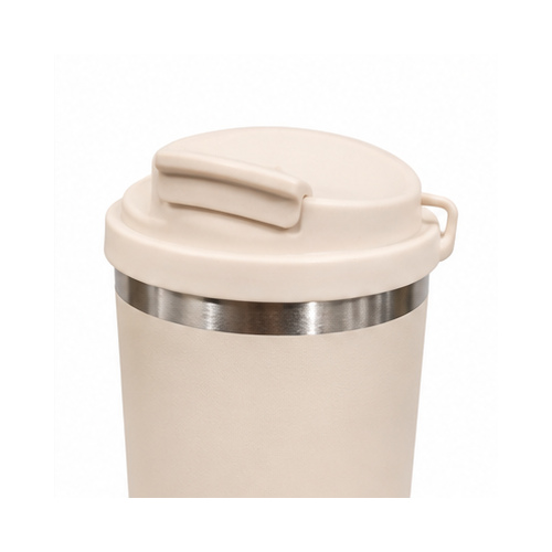 Cream Metallic-Rim Travel Tumbler - Image 4
