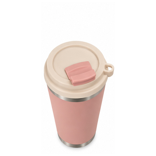Pink Metallic-Rim Travel Tumbler - Image 4