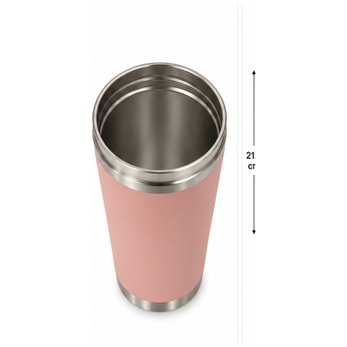 Pink Metallic-Rim Travel Tumbler - Image 6