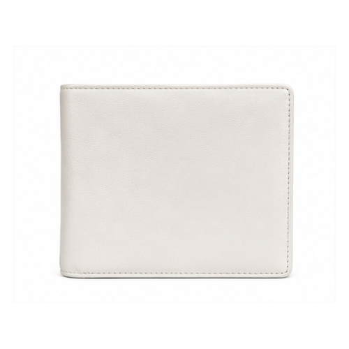 White Minimal Bifold Wallet