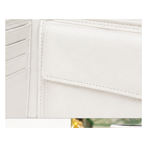 White Minimal Bifold Wallet - Image 3